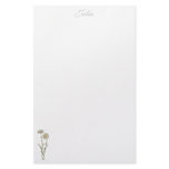 Daisy stationery - personalized