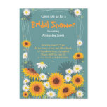 Daisy Sunflower Bridal Shower Party Invitation Post Card