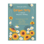 Daisy Sunflower Garden Birthday Party Invitation 2