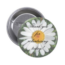 Daisy Thank you for volunteering today! Pinback Buttons