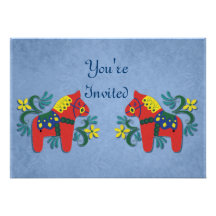 Dala Horse Party Invitation