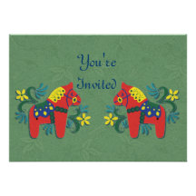 Dala Horse Party Invitation