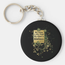 Dalai Lama Religion Quote Keychain