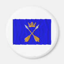 Dalarnas län waving flag fridge magnets