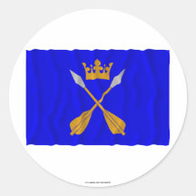 Dalarnas län waving flag sticker