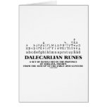 Dalecarlian Runes Set Of Runes In Darlana Sweden Card