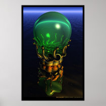 Dali Gazing Ball Poster
