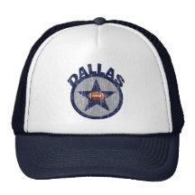 DALLAS FOOTBALL - DISTRESSED MESH HATS