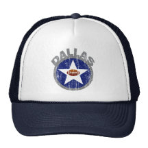 DALLAS FOOTBALL - DISTRESSED MESH HATS
