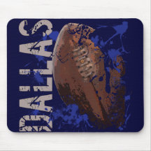 DALLAS FOOTBALL - ERODED AND SPLATTER STYLE MOUSE PAD