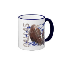 DALLAS FOOTBALL - ERODED AND SPLATTER STYLE COFFEE MUGS