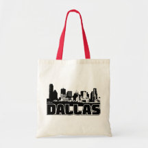 Dallas Skyline Tote Bags