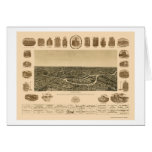 Dallas, TX Panoramic Map - 1892 Cards