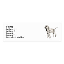 Dalmate Cartes De Visite Personnelles