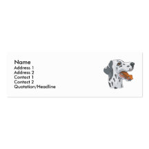 Dalmate Modèle De Carte De Visite