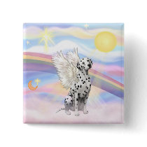 Dalmatian Angel Button