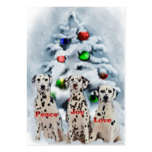 Dalmatian Christmas Gifts Business Cards