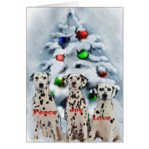 Dalmatian Christmas Gifts Greeting Cards