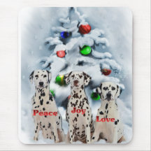 Dalmatian Christmas Gifts Mousepad