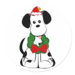 Dalmatian Christmas Sticker
