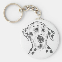 Dalmatian Dog Key Chain