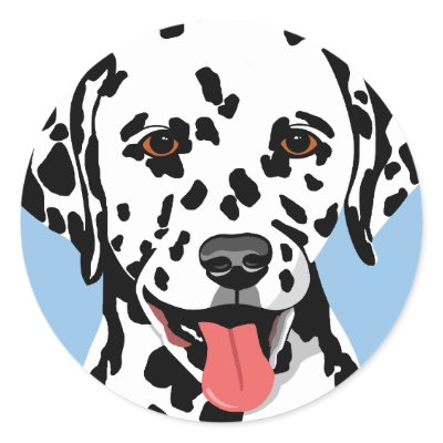 Dalmatian Dog Stickers by waterart