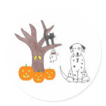 Dalmatian Fall Sticker