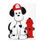 Dalmatian Fire Dog Postcard