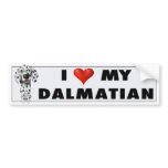 Dalmatian Love Sticker