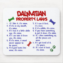 DALMATIAN Property Laws 2 Mouse Pads