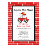 Dalmatian Puppy Fire Truck Birthday Party Custom Announcement