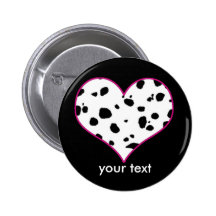 Dalmatians heart button