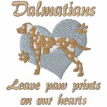 Dalmatians Leave Paw Prints embroidered shirts