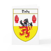 Daly Coat of Arms/Family Crest Greeting Cards