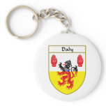 Daly Coat of Arms/Family Crest Keychain