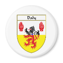 Daly Coat of Arms/Family Crest Refrigerator Magnets