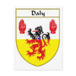 Daly Coat of Arms/Family Crest Postcard