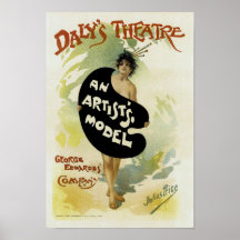 Daly's Theatre ~ An Artist's Model Posters