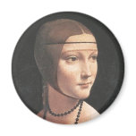 Dama con ermellino magnets