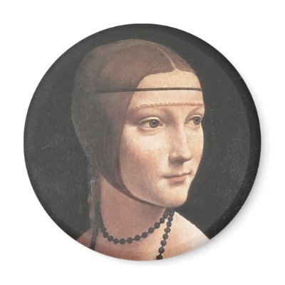 Dama con ermellino refrigerator magnets by masterpiecesofart