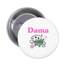 Dama Pinback Button