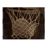 Damaged Basketball Photo Post Card
