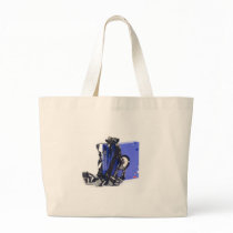 Damaged computer backup tape bag