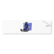 Damaged computer backup tape bumper sticker