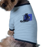 Damaged computer backup tape dog tee shirt