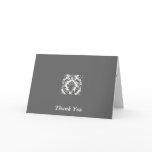 damask 4 Thank You Greeting Cards