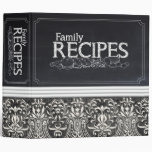 Damask and Chalkboard Recipe Binder