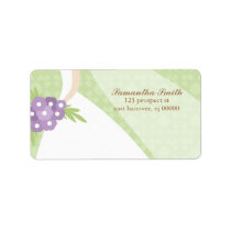 Damask and Floral Return Address Labels labels