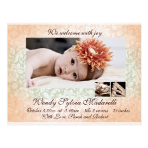 Damask Angel Post Card