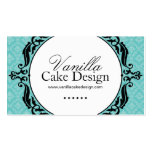 Damask Bakery Business Cards
